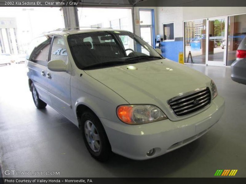 Clear White / Gray 2002 Kia Sedona EX