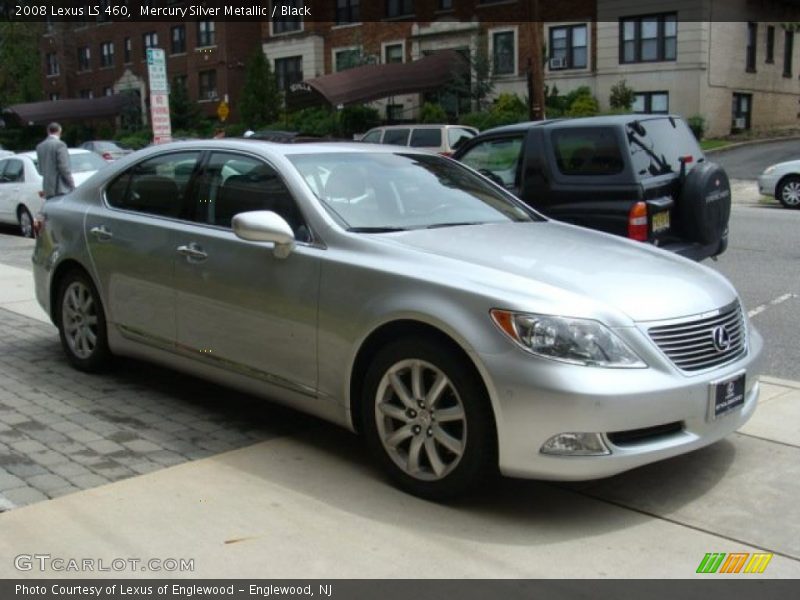 Mercury Silver Metallic / Black 2008 Lexus LS 460