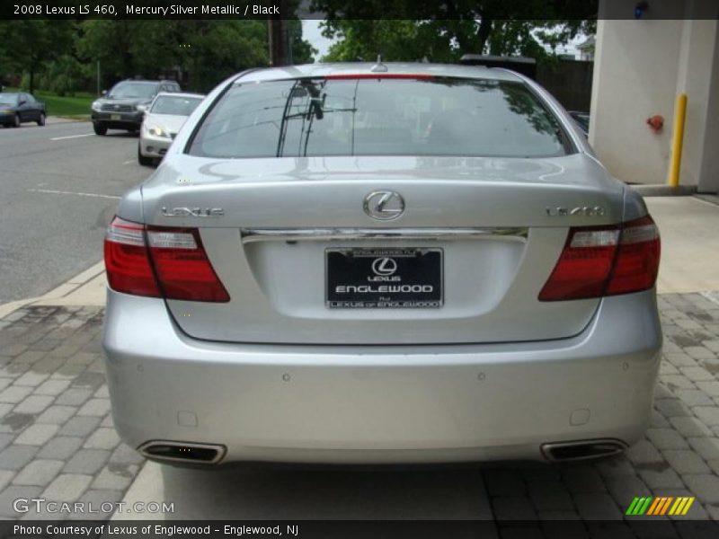 Mercury Silver Metallic / Black 2008 Lexus LS 460