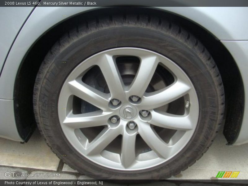 Mercury Silver Metallic / Black 2008 Lexus LS 460