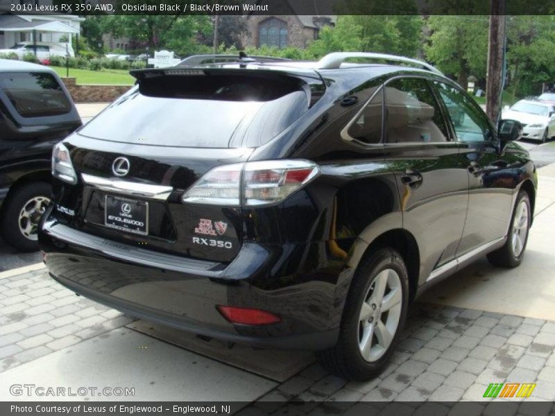 Obsidian Black / Black/Brown Walnut 2010 Lexus RX 350 AWD