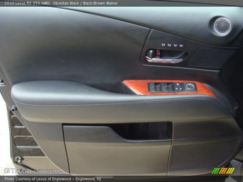 Obsidian Black / Black/Brown Walnut 2010 Lexus RX 350 AWD