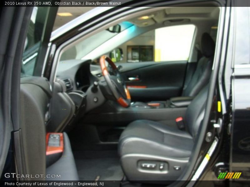 Obsidian Black / Black/Brown Walnut 2010 Lexus RX 350 AWD