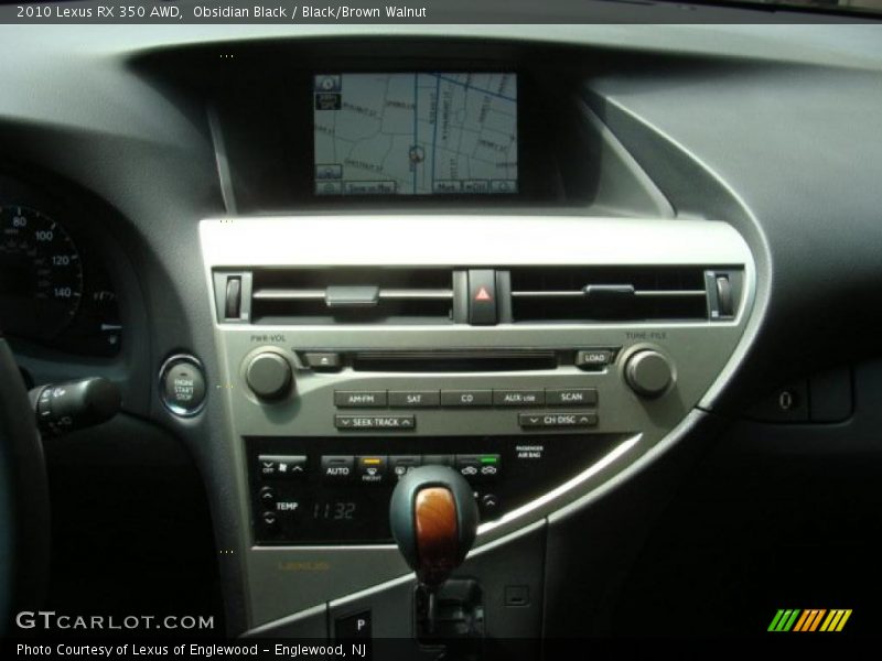 Obsidian Black / Black/Brown Walnut 2010 Lexus RX 350 AWD