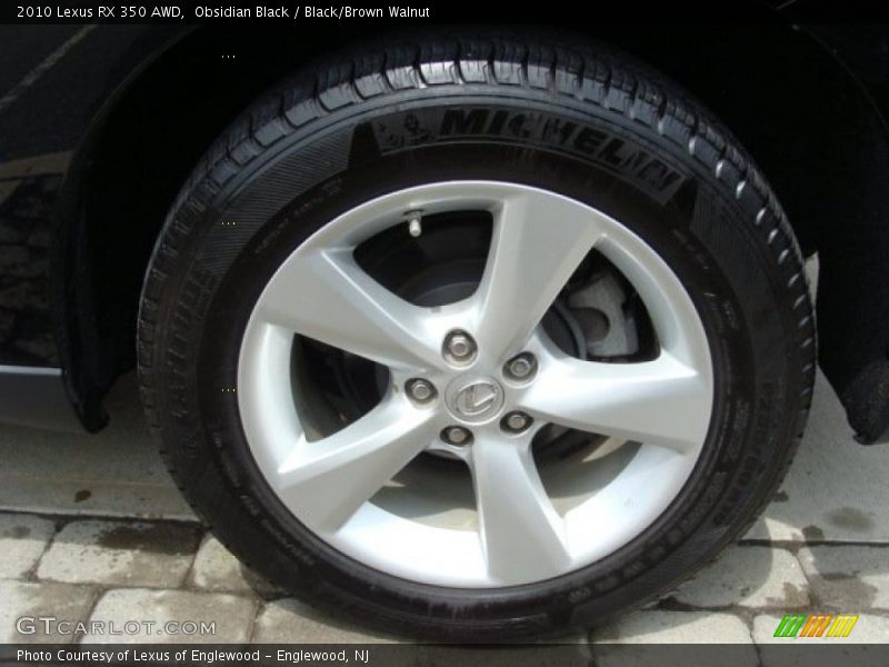 Obsidian Black / Black/Brown Walnut 2010 Lexus RX 350 AWD