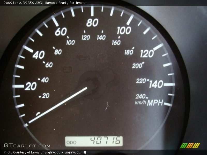Bamboo Pearl / Parchment 2009 Lexus RX 350 AWD