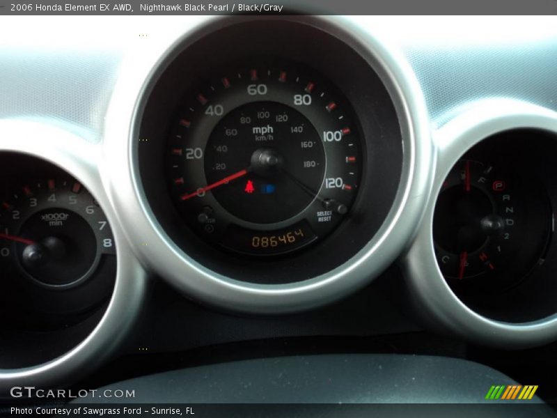 Nighthawk Black Pearl / Black/Gray 2006 Honda Element EX AWD