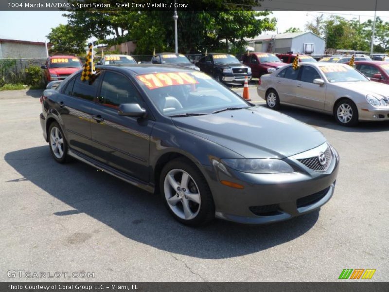 Steel Gray Metallic / Gray 2004 Mazda MAZDA6 s Sport Sedan