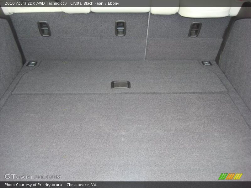 Crystal Black Pearl / Ebony 2010 Acura ZDX AWD Technology