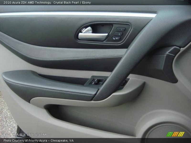 Crystal Black Pearl / Ebony 2010 Acura ZDX AWD Technology