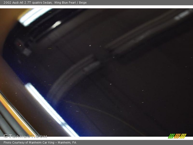 Ming Blue Pearl / Beige 2002 Audi A6 2.7T quattro Sedan