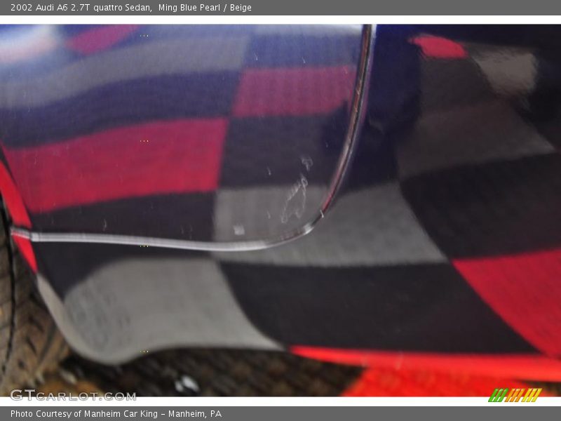 Ming Blue Pearl / Beige 2002 Audi A6 2.7T quattro Sedan
