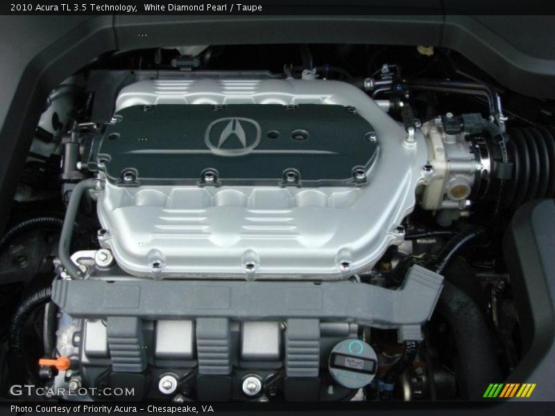 White Diamond Pearl / Taupe 2010 Acura TL 3.5 Technology