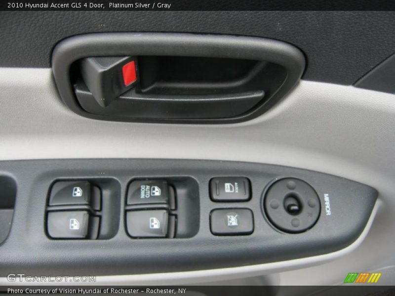 Platinum Silver / Gray 2010 Hyundai Accent GLS 4 Door