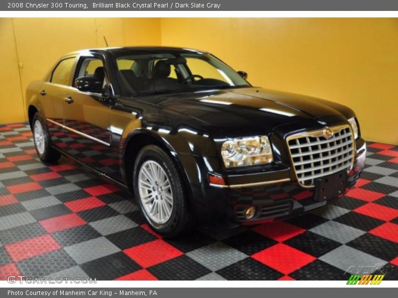 Brilliant Black Crystal Pearl / Dark Slate Gray 2008 Chrysler 300 Touring