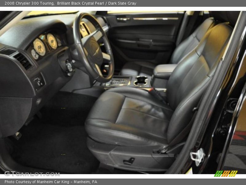Brilliant Black Crystal Pearl / Dark Slate Gray 2008 Chrysler 300 Touring