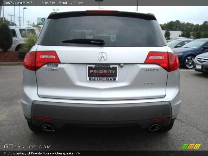 Billet Silver Metallic / Ebony 2007 Acura MDX Sport