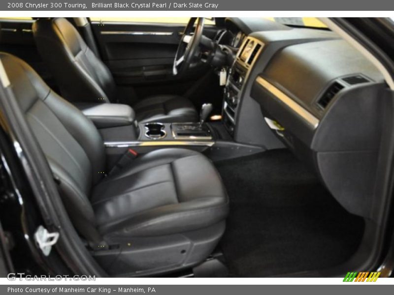 Brilliant Black Crystal Pearl / Dark Slate Gray 2008 Chrysler 300 Touring