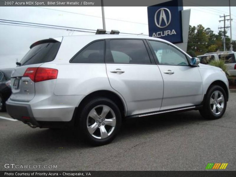 Billet Silver Metallic / Ebony 2007 Acura MDX Sport