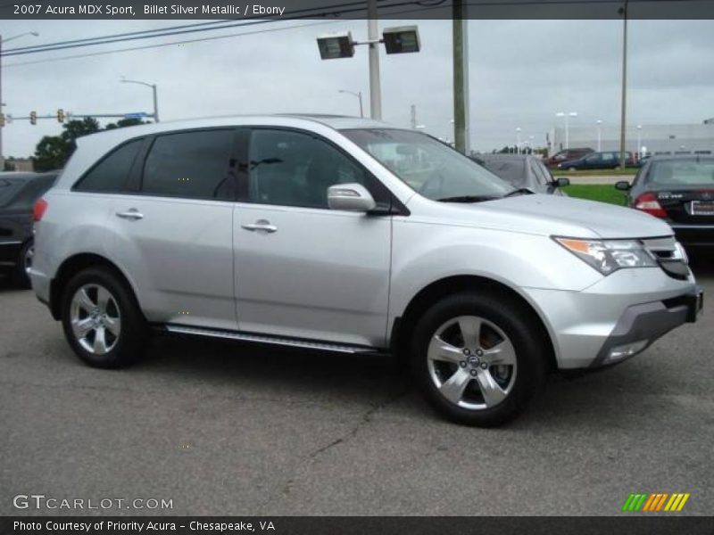 Billet Silver Metallic / Ebony 2007 Acura MDX Sport