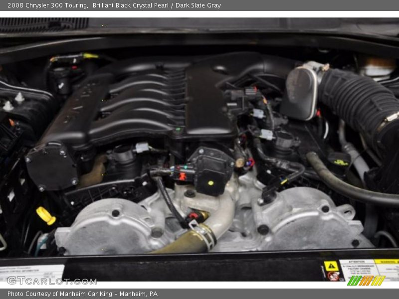 Brilliant Black Crystal Pearl / Dark Slate Gray 2008 Chrysler 300 Touring