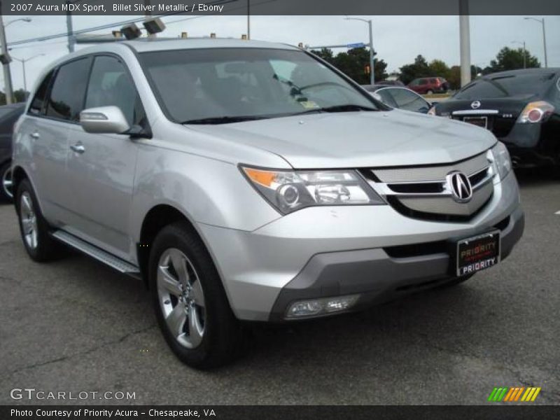 Billet Silver Metallic / Ebony 2007 Acura MDX Sport