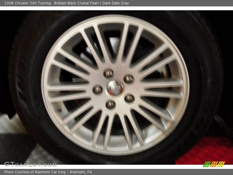 Brilliant Black Crystal Pearl / Dark Slate Gray 2008 Chrysler 300 Touring