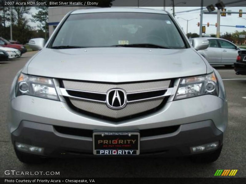 Billet Silver Metallic / Ebony 2007 Acura MDX Sport