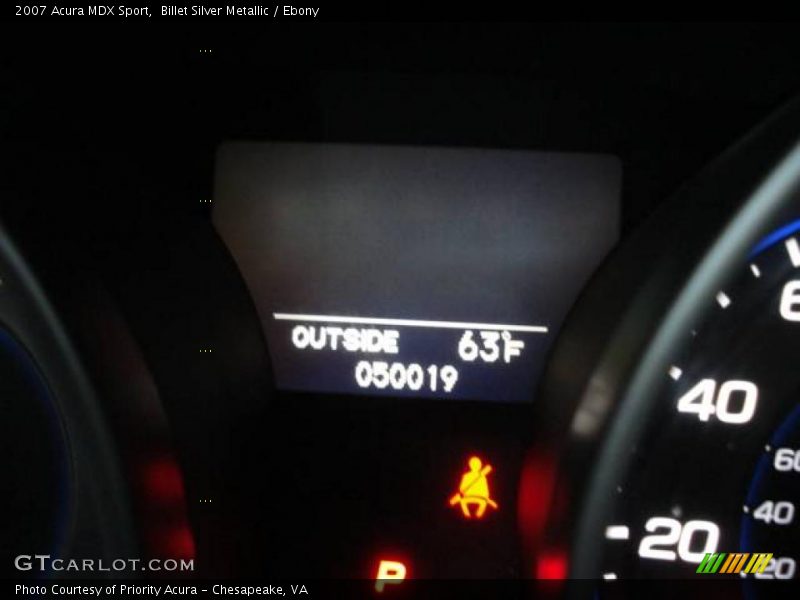 Billet Silver Metallic / Ebony 2007 Acura MDX Sport