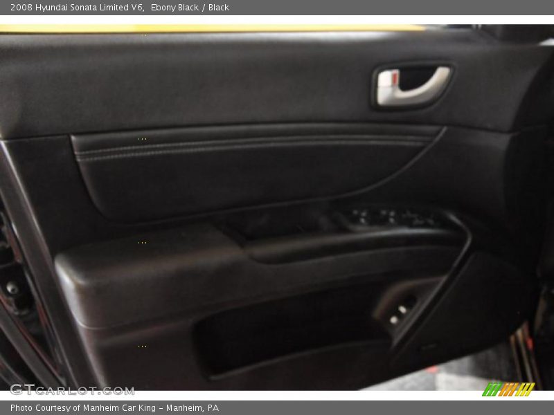 Ebony Black / Black 2008 Hyundai Sonata Limited V6