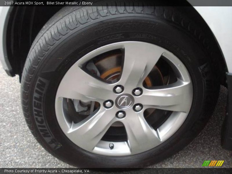 Billet Silver Metallic / Ebony 2007 Acura MDX Sport