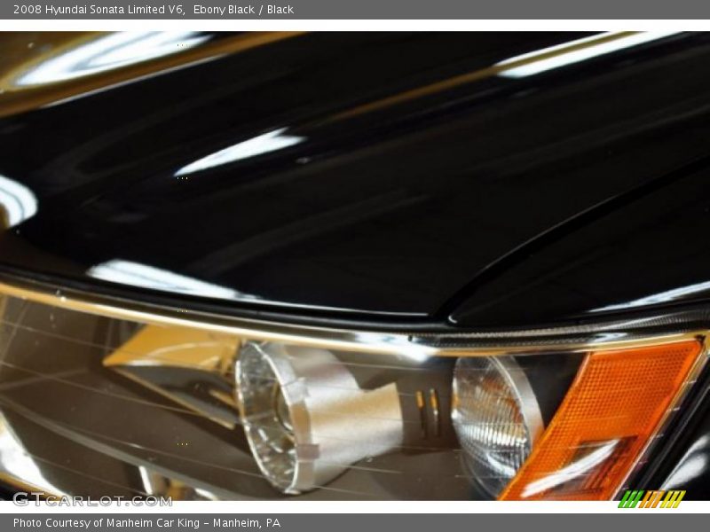 Ebony Black / Black 2008 Hyundai Sonata Limited V6