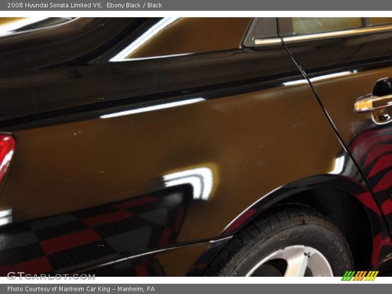 Ebony Black / Black 2008 Hyundai Sonata Limited V6