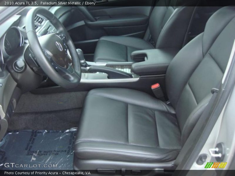 Palladium Silver Metallic / Ebony 2010 Acura TL 3.5