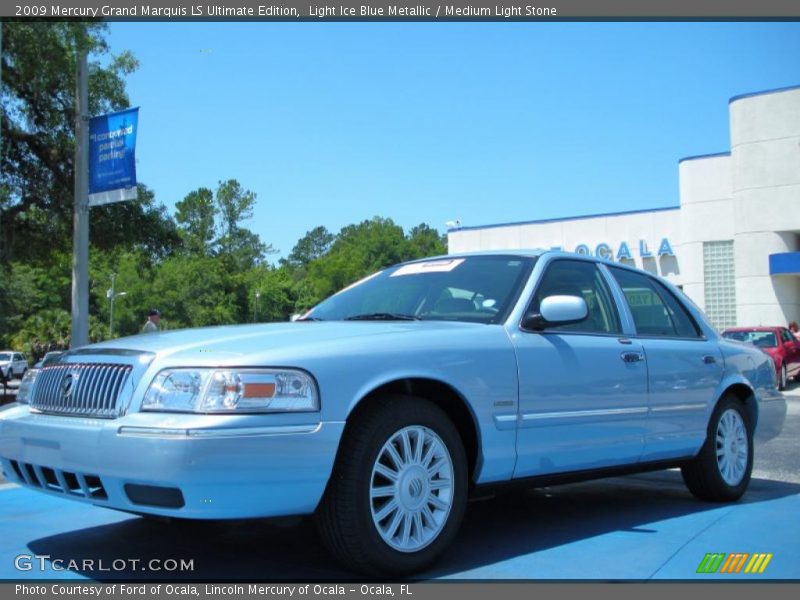 Light Ice Blue Metallic / Medium Light Stone 2009 Mercury Grand Marquis LS Ultimate Edition