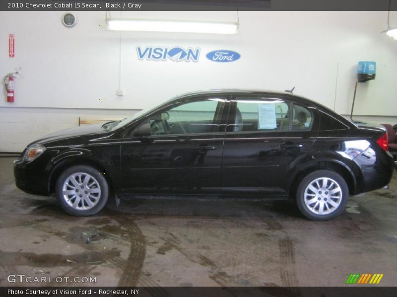 Black / Gray 2010 Chevrolet Cobalt LS Sedan