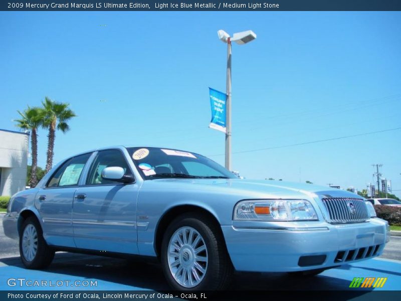 Light Ice Blue Metallic / Medium Light Stone 2009 Mercury Grand Marquis LS Ultimate Edition