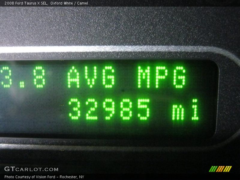 Oxford White / Camel 2008 Ford Taurus X SEL