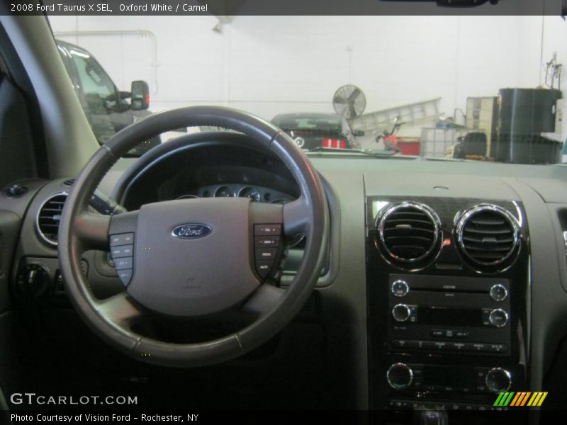 Oxford White / Camel 2008 Ford Taurus X SEL
