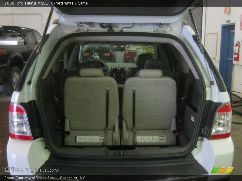 Oxford White / Camel 2008 Ford Taurus X SEL