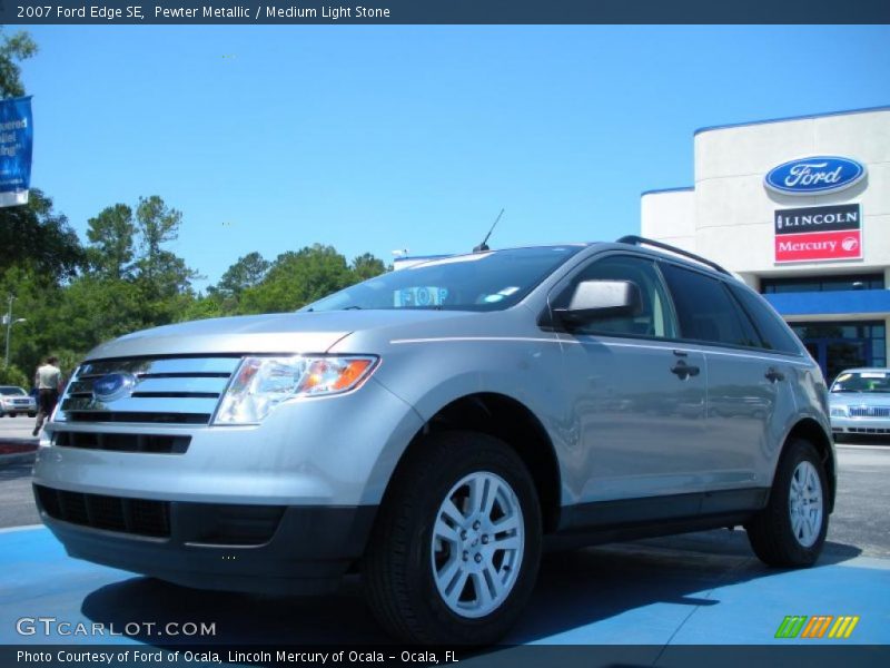 Pewter Metallic / Medium Light Stone 2007 Ford Edge SE