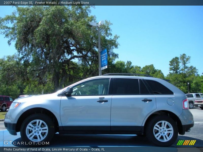 Pewter Metallic / Medium Light Stone 2007 Ford Edge SE