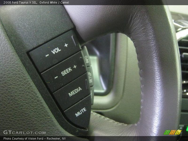 Oxford White / Camel 2008 Ford Taurus X SEL
