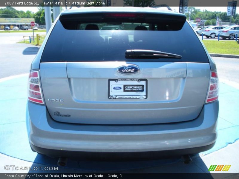 Pewter Metallic / Medium Light Stone 2007 Ford Edge SE