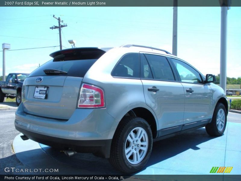 Pewter Metallic / Medium Light Stone 2007 Ford Edge SE