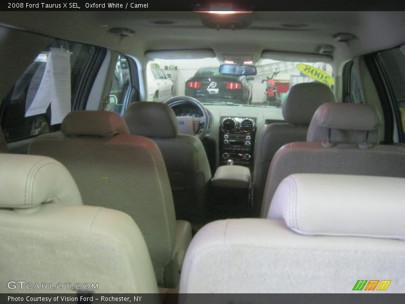 Oxford White / Camel 2008 Ford Taurus X SEL