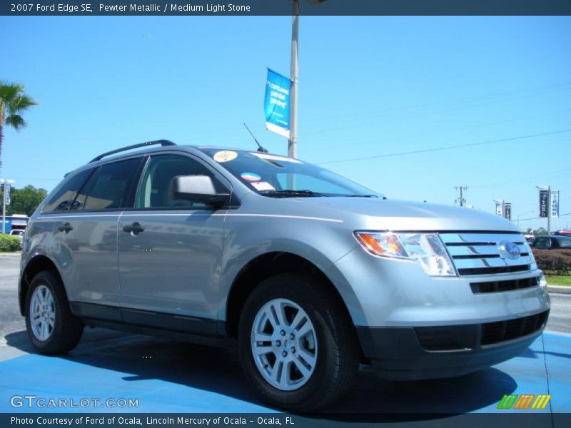 Pewter Metallic / Medium Light Stone 2007 Ford Edge SE