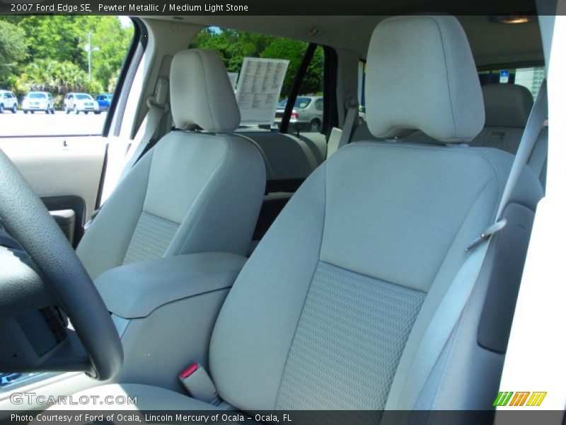 Pewter Metallic / Medium Light Stone 2007 Ford Edge SE