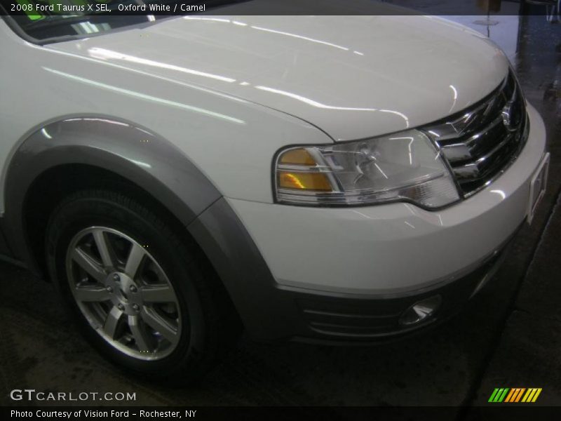 Oxford White / Camel 2008 Ford Taurus X SEL