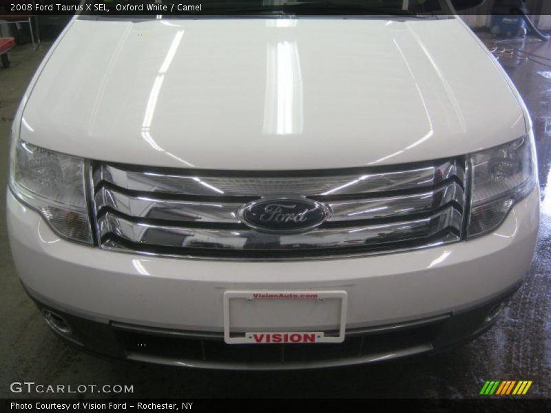 Oxford White / Camel 2008 Ford Taurus X SEL